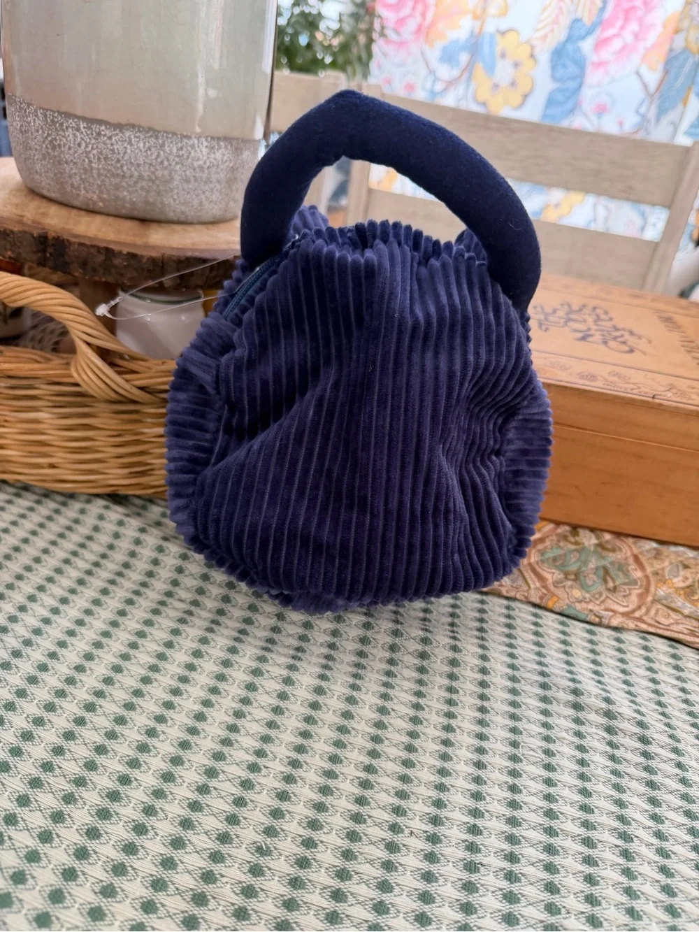 New Bluey Corduroy Handbag Purse Adorable Zips